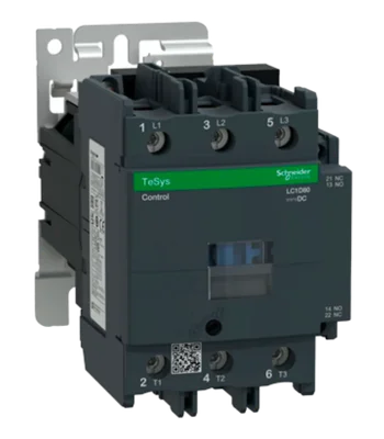 Contactores industriales Schneider para control de motores eléctricos