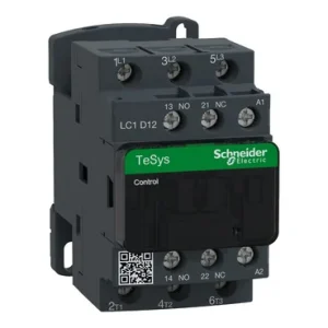 Contactor Schneider LC1D12M7 TeSys D de 3 polos para control de motores y automatización industrial